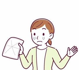 Young woman in a cardigan_rag