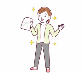 Young woman in a cardigan_rag