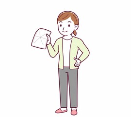 Young woman in a cardigan_rag