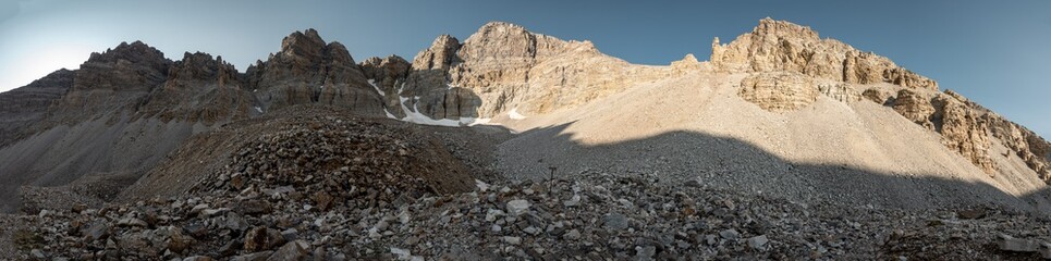 Fototapeta na wymiar Panorama Below the Wheeler Peak Traverse