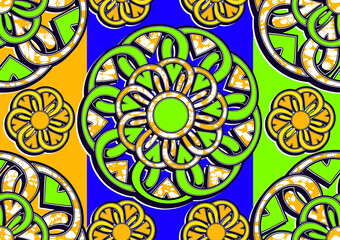 african seamless pattern, picture art and abstract background.