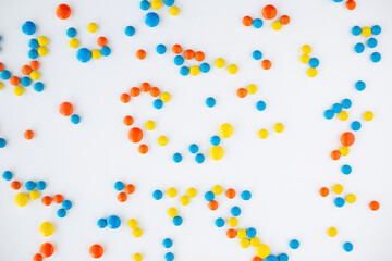 simple white flat lay summer scene