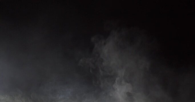 4k 50fps slow motion smoke effect with black backround