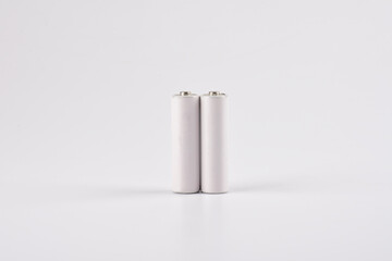 Batteries isolated on white background
