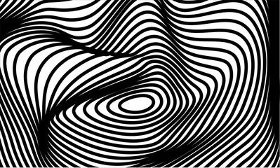 stock vector abstract optical illusion lines background black and white illusions conceptual design part 1