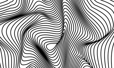 stock vector abstract optical illusion lines background black and white illusions conceptual design part 8