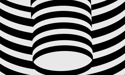 stock vector lines design black and white hypnotic twirl striped vortex hole optical background part 4