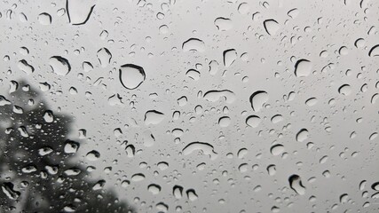 drops of water in the mirror