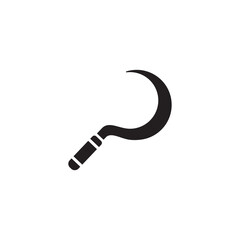 sickle icon symbol sign vector