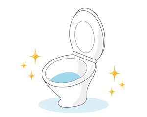 水洗トイレのベクターイラスト 便器 Wall Mural Wallpaper Murals Nisi