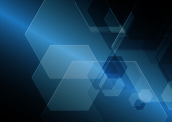 Technology abstract future modern hexagonal background