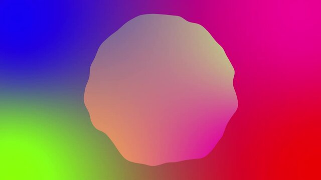 An abstract gradient blob shape motion graphic.