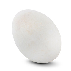 salted egg isolated on white background