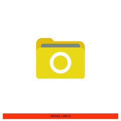 Icon vector graphic of folder file