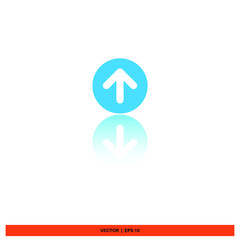 Icon vector graphic of arrow, good for template