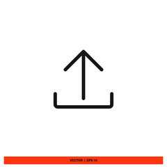 Icon vector graphic of upload file