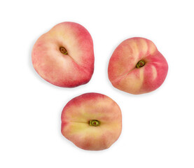 donut peach isolated on white background
