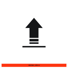 Fototapeta premium Icon vector graphic of upload file