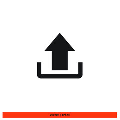 Icon vector graphic of upload file