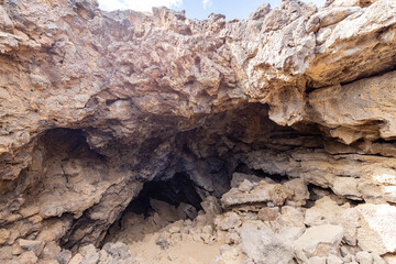 Beautiful landscape around the Mojave Desert Lava Tube