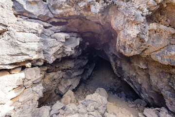 Beautiful landscape around the Mojave Desert Lava Tube