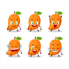 Fototapeta premium Cartoon character of mango with smile expression