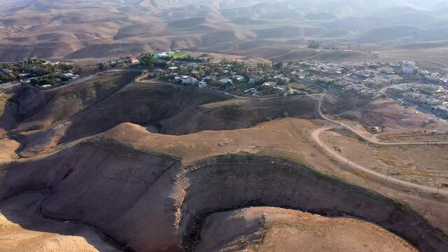 Jewish settlement vered yericho Close to Jericho, Aerial view
Drone view from  Jordan Valley, Israel
