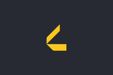Minimal Modern Abstract Letter L Dark Background Logo Template