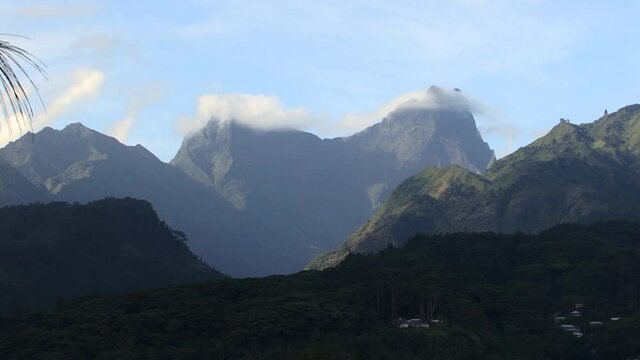 Mont Orohena, Landscape of Tahiti island, French Polynesia.