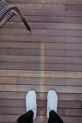 Rainbow on the ground