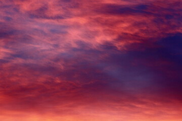 colored clouds at early morning sunrise 