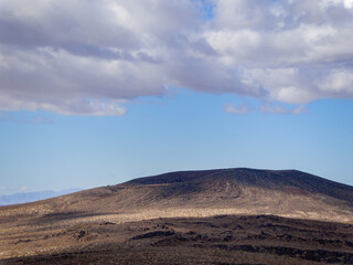 Fototapeta na wymiar Beautiful landscape around the Mojave Desert Lava Tube