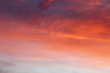 colored clouds at early morning sunrise 