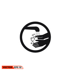Icon vector graphic of handwash, good for template