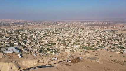 Aerial view over Jericho City in palestine territory Panorama
Drone view from dead sea city of Jericho, Jordan Valley, Israel/palestine
