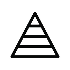 Pyramid chart icon