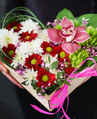 nice bouquet in the hands