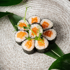 sushi set on the plate