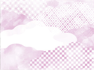 淡い和風背景素材 雲 黄色と水色 柄 Wall Mural Wallpaper Murals Taeco 淡い和風背景素材 雲 黄色と水色 柄 Wall Mural Wallpaper Murals Taeco