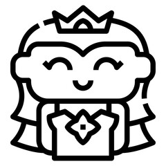 Bride icon for web element , webpage, application, card, printing, social media, posts etc.