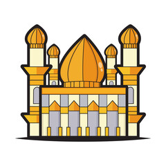 mosque vector design eps 10 on white background