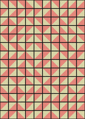 Abstract Geometric Pattern generative computational art illustration