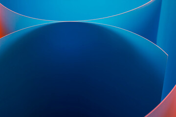 Abstract blue background of paper. Design concept.