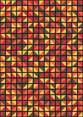 Fototapeta premium Abstract Geometric Pattern generative computational art illustration