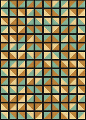 Abstract Geometric Pattern generative computational art illustration