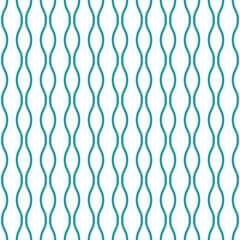 Wavy lines. seamless texture with light blue rolling lines on blue background.