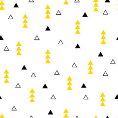 Seamless pattern with triangles. Vector background. Trendy texture for print, textile, packaging.