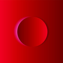 red circle vector with shading pattern background vector