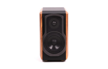 Obraz premium Isolated wood speaker