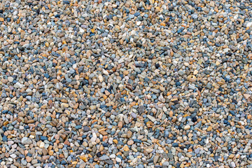 Closeup Colorful Gravel Background Pattern. Stylish Asian Minimal, Zen Like Concept Design